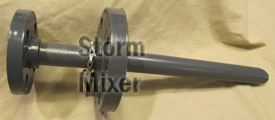 flanged injector for wafer static mixer
